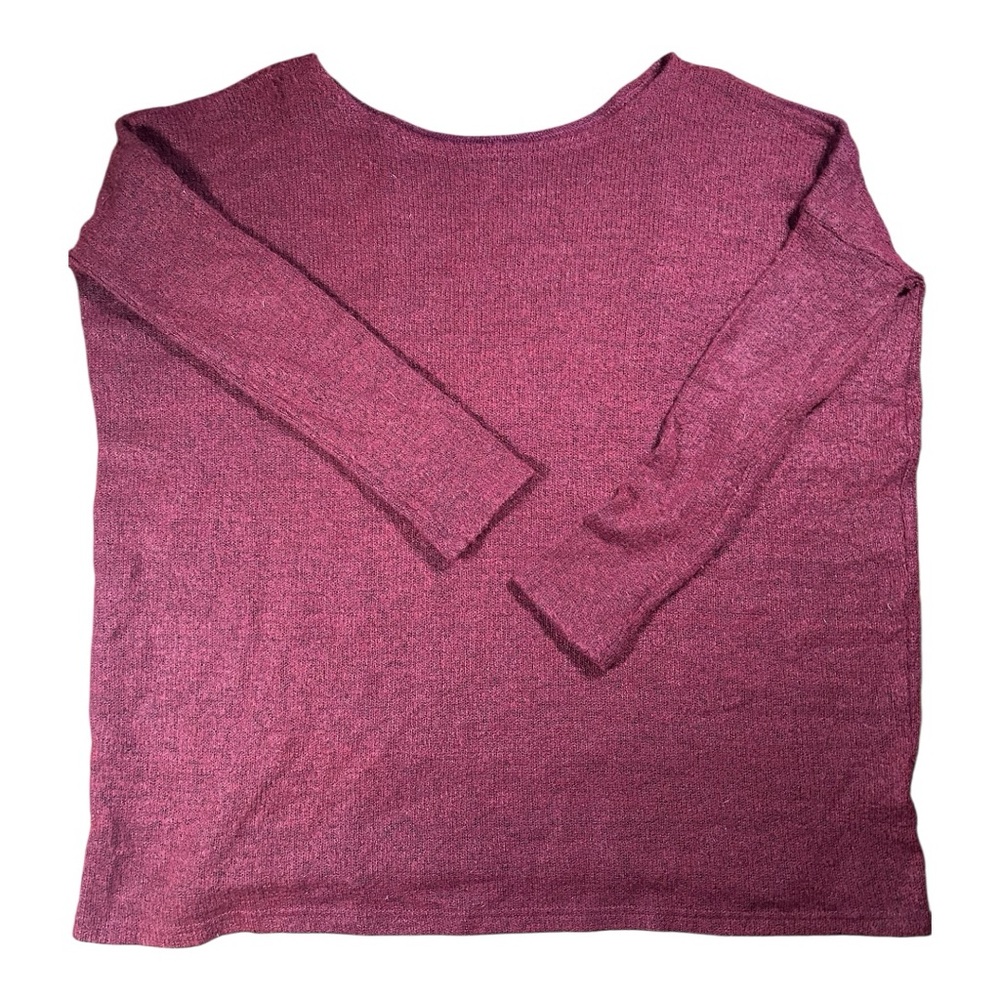Piko 1988 Oversized Maroon L Slv, Cowl Neck, Sweater Med